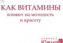 Как витамины влияют на молодость и красоту.